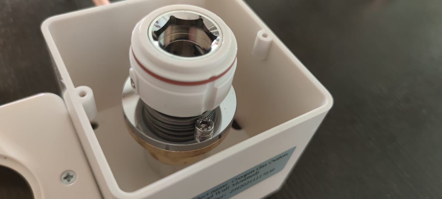 Медична киснева розетка DIN стандарт ЄС